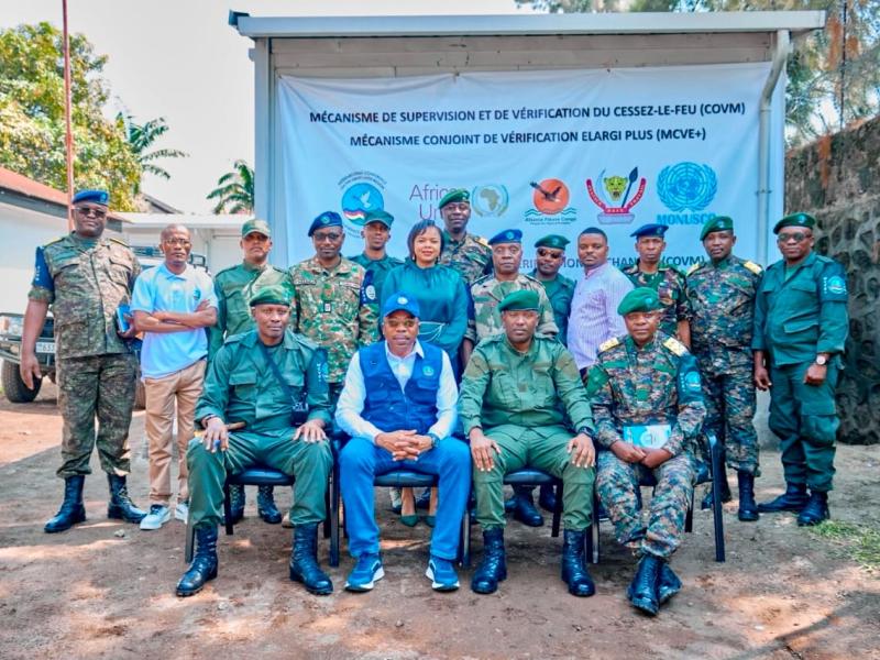 Les soldats des FARDC, de l'AFC/M23, de la MONUSCO, ainsi que les représentants de l'UA et de la CIRGL à Goma [Photo d'illustration ]