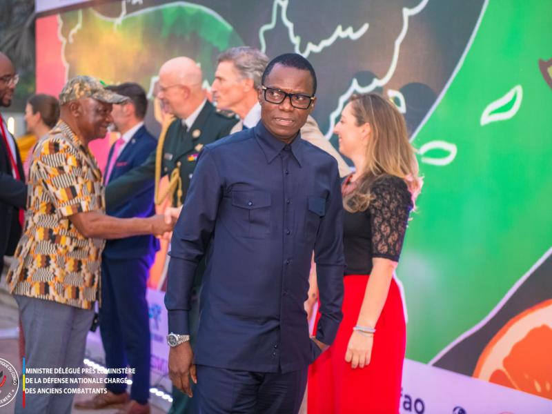 Le ministre délégué Eliezer Ntambwe Mposhi lors de la fête nationale du Royaume de Belgique, mardi 21 juillet 2026