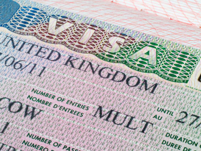 Un visa du Royaume-Uni [photo d'illustration]