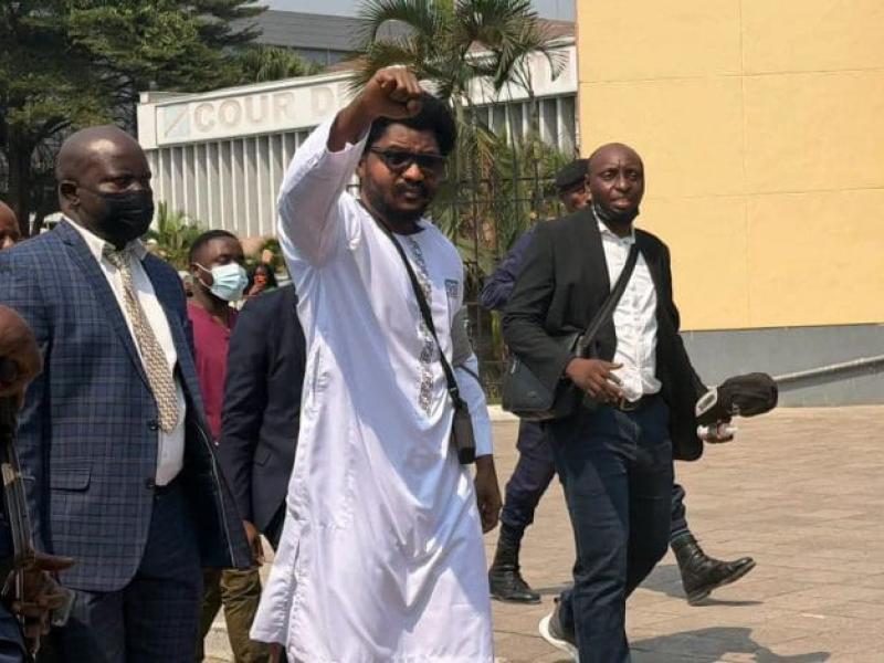 L'ancien ministre de la Justice Constant Mutamba, lors de sa convocation à la Cour de cassation [photo d'illustration]