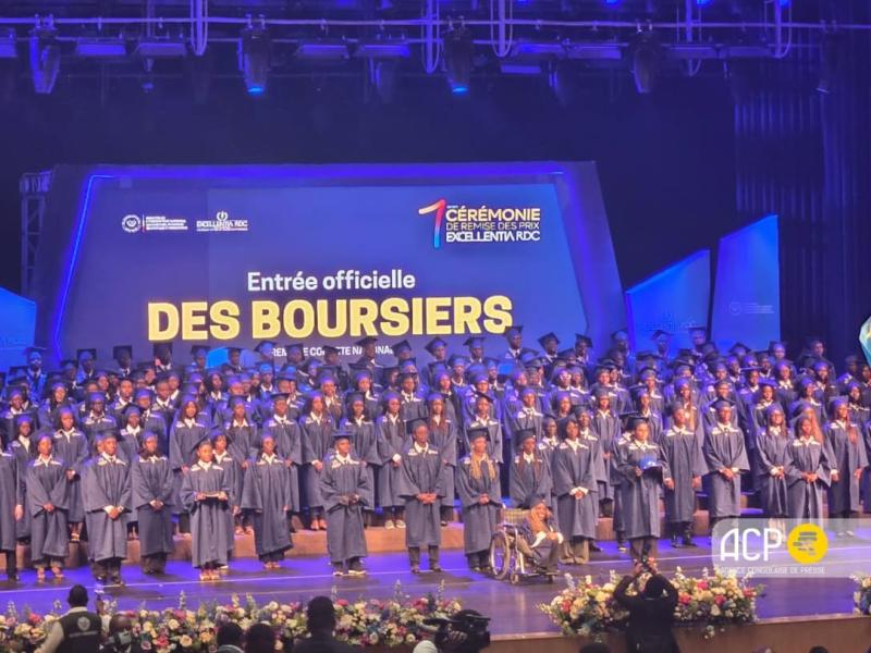 Cérémonie de remise des brevets aux lauréats du programme national de bourses universitaires Excellentia-RDC [photo d'illustration]
