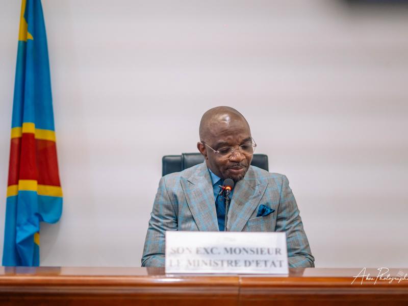 Me Marc Ekila, ministre de la formation professionnelle