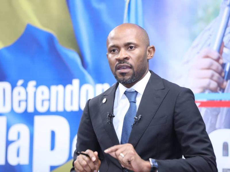 Patrick Muyaya Katembwe, ministre de  la Communication et Médias, porte-parole du Gouvernement congolais [photo d'illustration]
