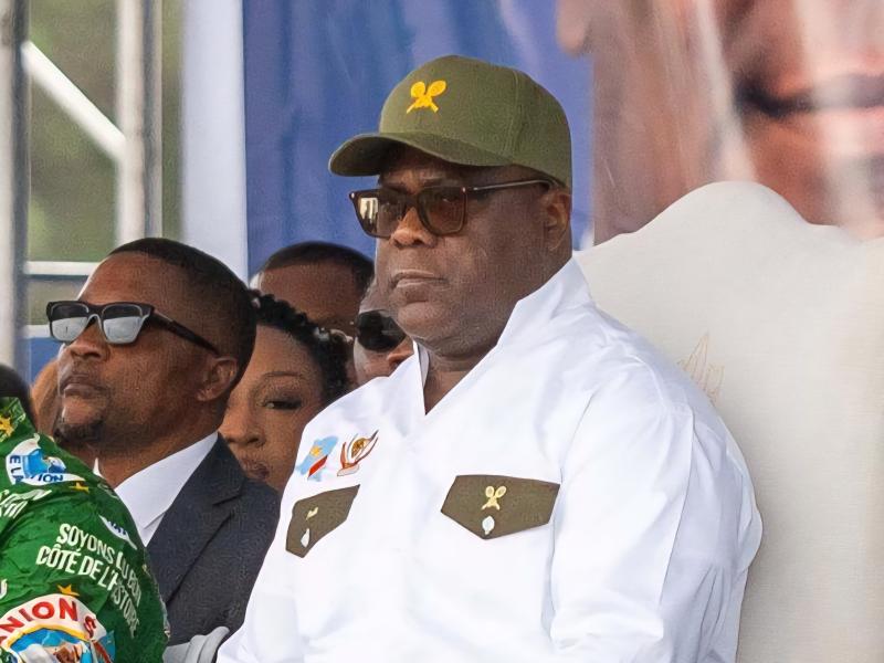 Le Président de la République Félix Tshisekedi,  lors du  lancement des travaux du boulevard Étienne Tshisekedi à Kinshasa [photo d'illustration]