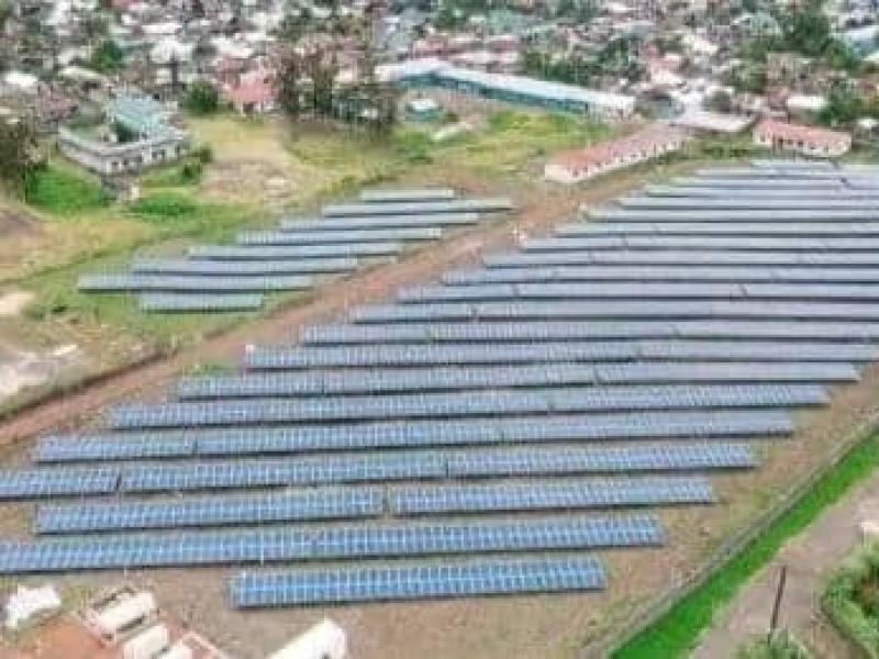 Centrale photovoltaïque de la Société énergétique Nuru [photo d’illustration]