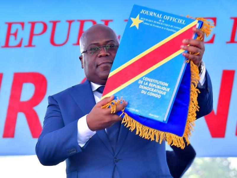 Le président de la RDC Félix-Antoine Tshisekedi Tshilombo lors de la prestation du serment [photo d'illustration]