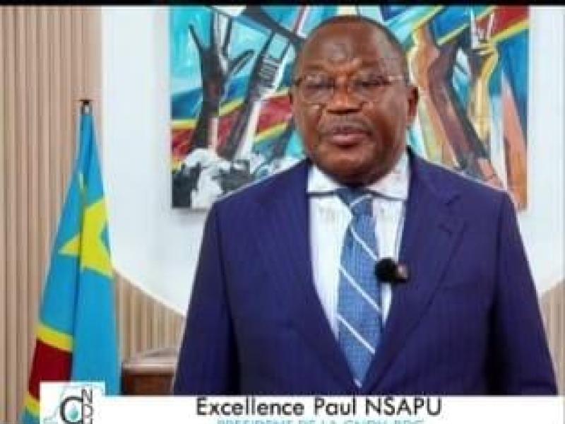 Paul Nsapu Mukulu, président de la CNDH