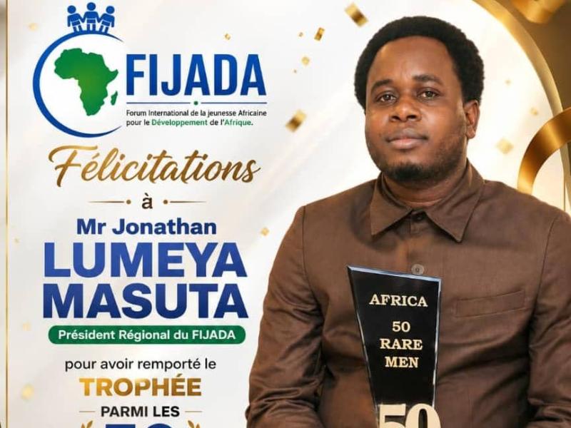 Jonathan Lumeya Masuta, président régional du FIJADA [photo d'illustration]