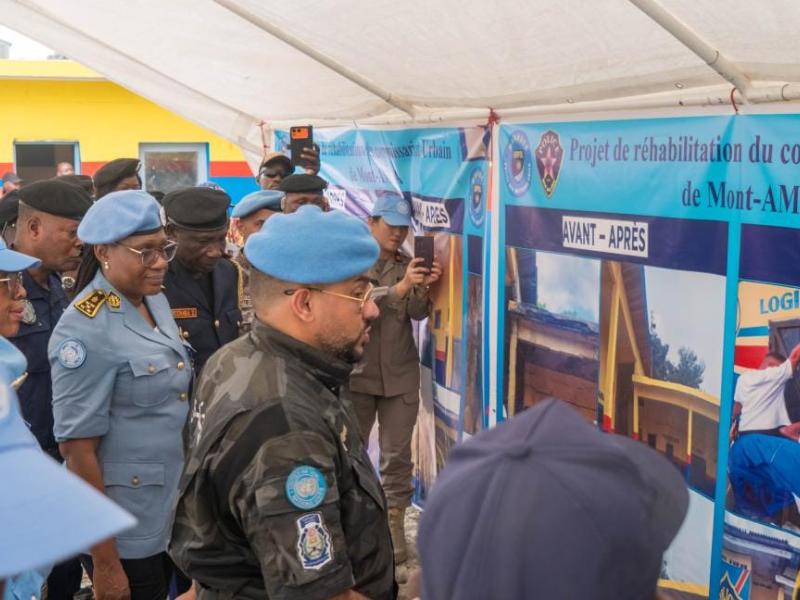 Les locaux du commissariat urbain de la police de Mont-Amba à Kinshasa sont réhabilités et équipés après des travaux financés par la MONUSCO [photo d'illustration]