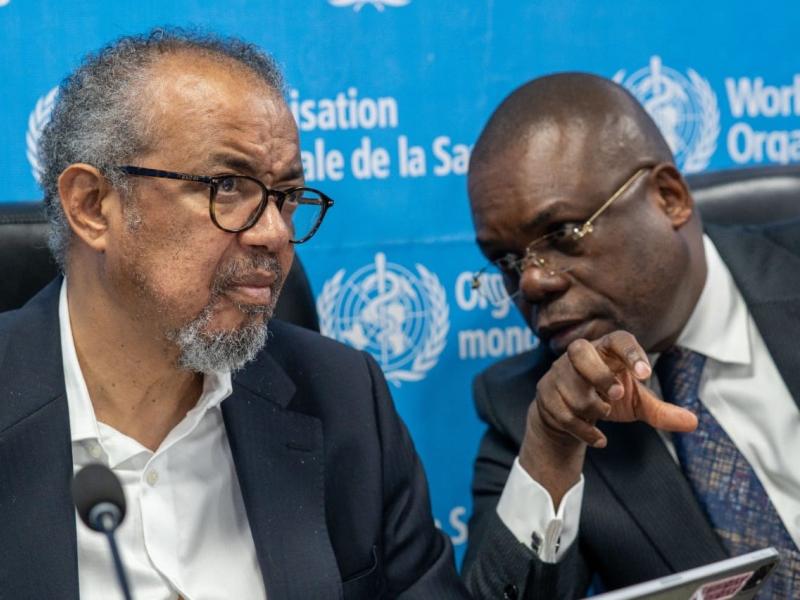 Le directeur général de l’Africa CDC, Jean Kaseya, et le directeur général de l’OMS, Tedros Adhanom Ghebreyesus [photo d'illustration]