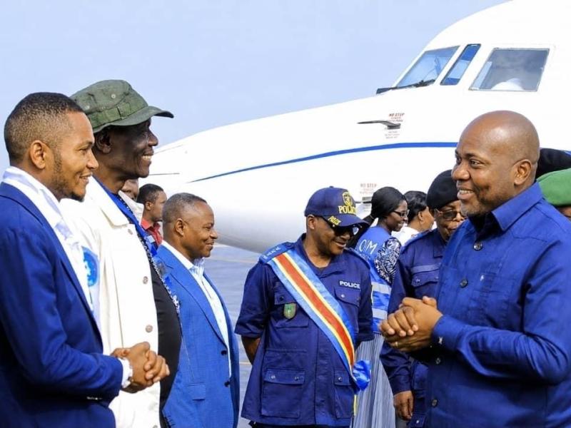 Le gouverneur du Haut-Uélé Jean Bakomito à son arrivée à Bunia [photo d'illustration]