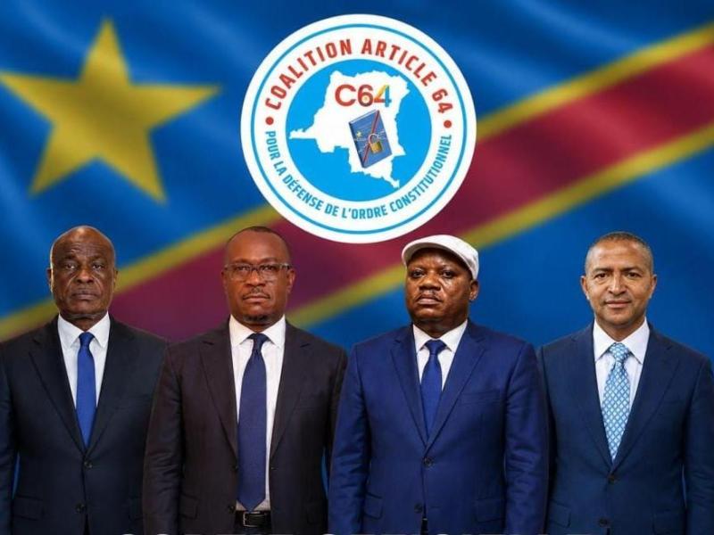 Quelques leaders de l'opposition membres de la Coalition Article 64