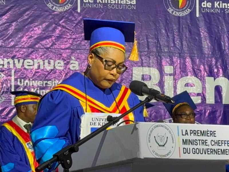 La Première Ministre, Cheffe du Gouvernement de la RDC, Judith Suminwa