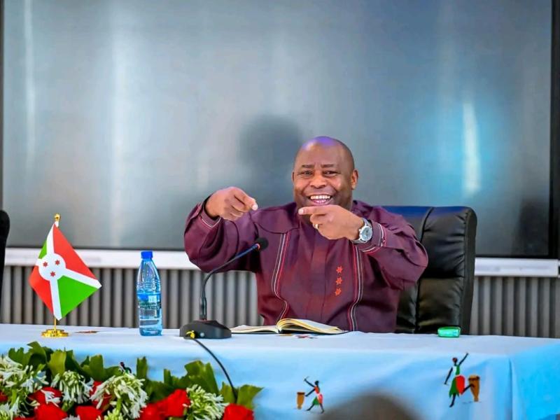 Le président burundais Evariste Ndayishimiye,  président en exercice de l’Union africaine
