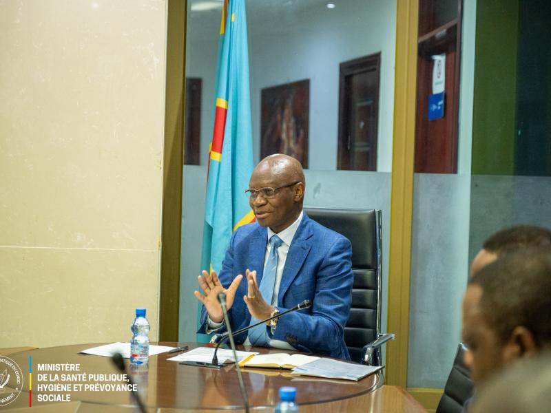 Le Dr Samuel Roger Kamba, ministre de la Santé publique, Hygiène et Prévoyance sociale de la RDC