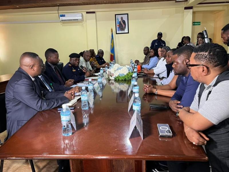 La délégation du FONAREV reçue par le vice-gouverneur policier du Nord-Kivu à Beni [photo d’illustration]