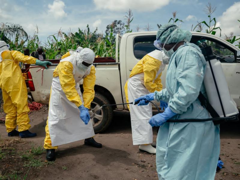 Des équipes médicales mobilisées dans la riposte contre Ebola à Bunia, en Ituri.