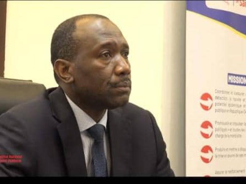 Dieudonné Mwamba Kazadi, DG de l’INSP, lors d’une réunion de travail.