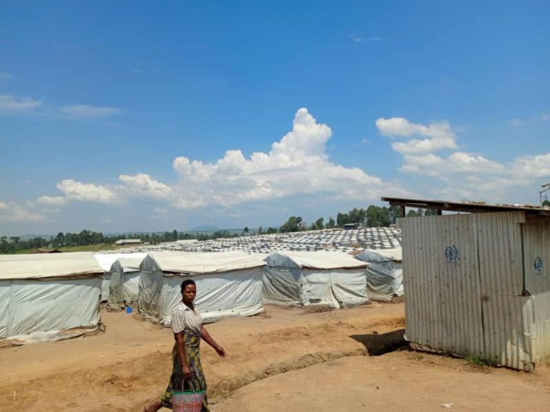 Site des déplacés de Kigonze à Bunia [photo d'illustration]