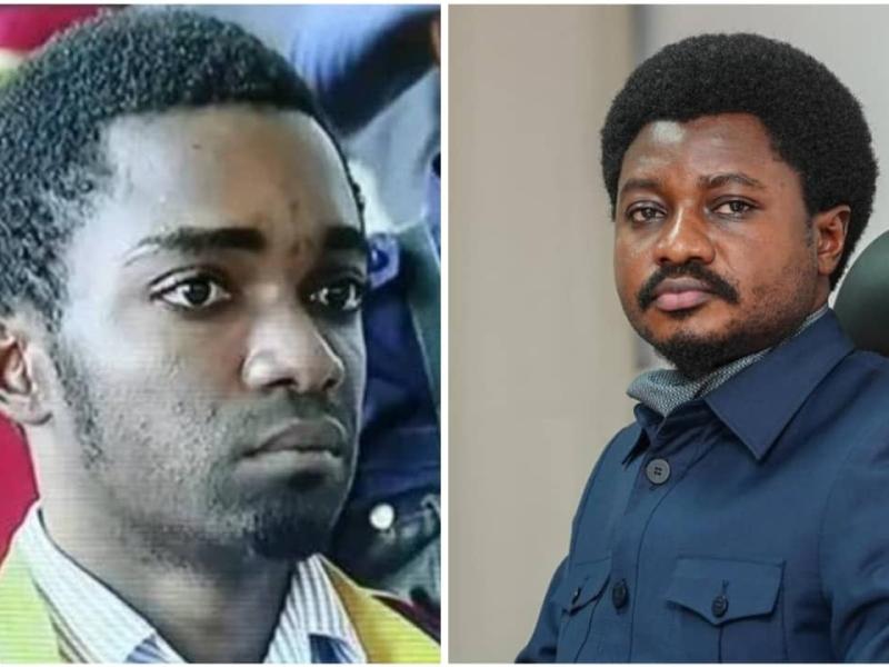 L'ancien ministre d’État, ministre de la Justice Constant Mutamba, et Chançard Bolukola, ex-coordonnateur du FRIVAO [photo d'illustration]