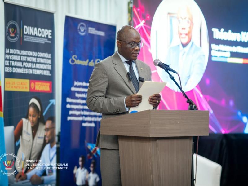 Le vice-ministre de l’Éducation nationale et Nouvelle Citoyenneté, Théodore Kazadi Muayila [photo d'illustration]