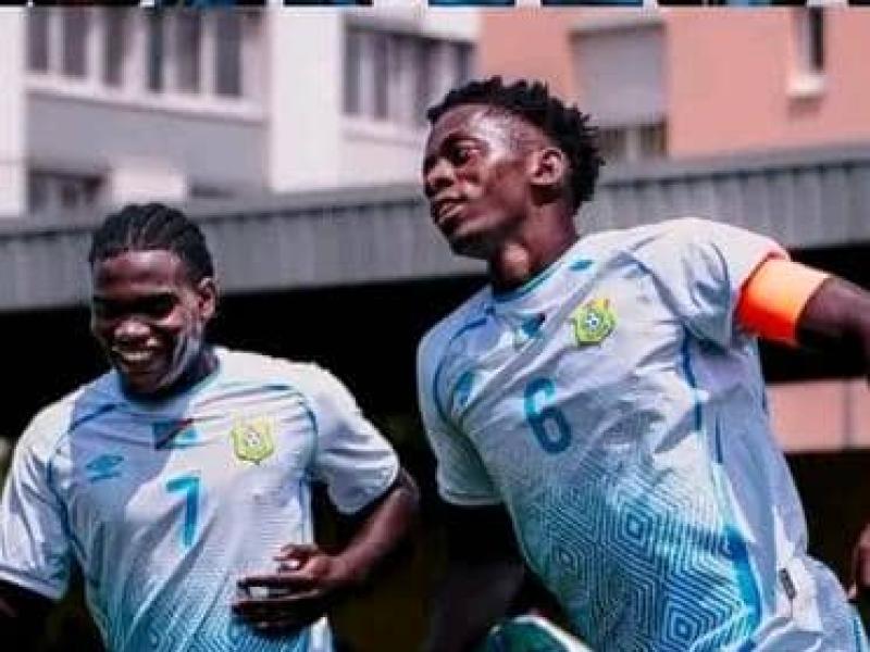 Jules Ahoka et l'un de ses coéquipiers des Léopards U23. [Photo d'illustration]