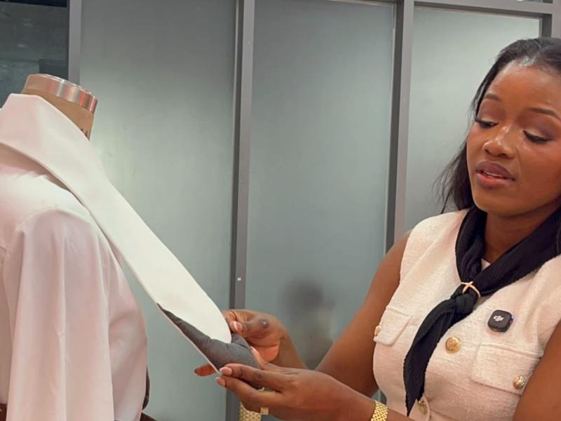 Lydie Okosa Okosa Bobunda, styliste-modeliste et designer textile