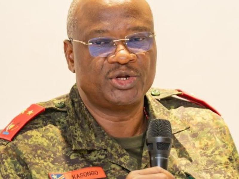 Le gouverneur militaire de l'ituri, le général-major Gaby Kasongo [photo d'illustration]