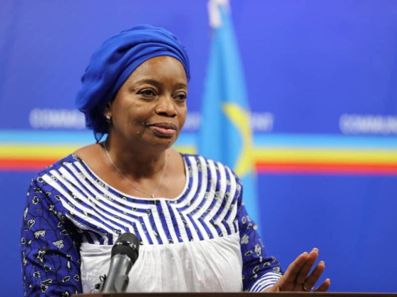 La ministre d’État, ministre des Affaires sociales, Actions humanitaires et Solidarité nationale, Ève Bazaiba [photo d'illustration]