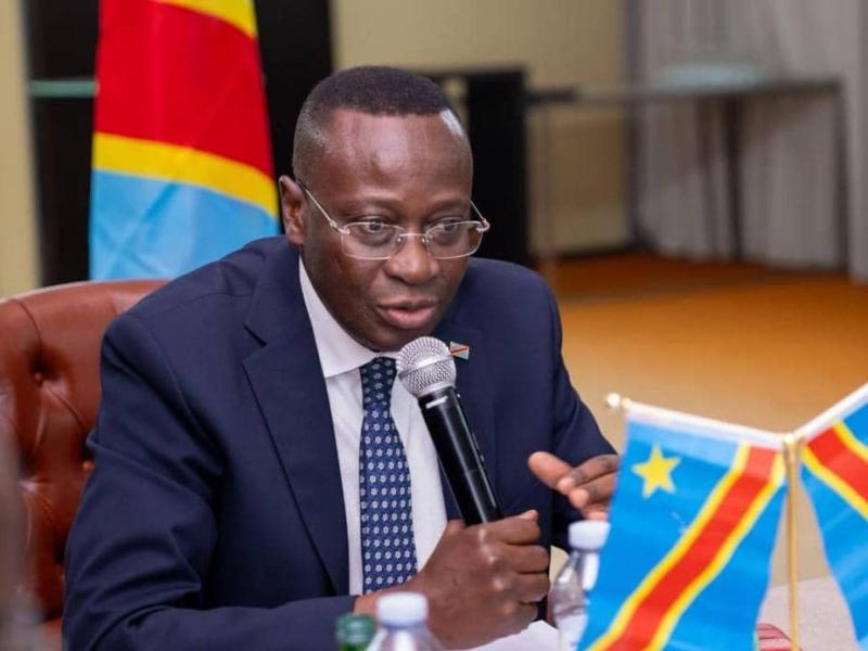 Daniel Mukoko Samba, ministre d'État, ministre chargé de l'économie nationale