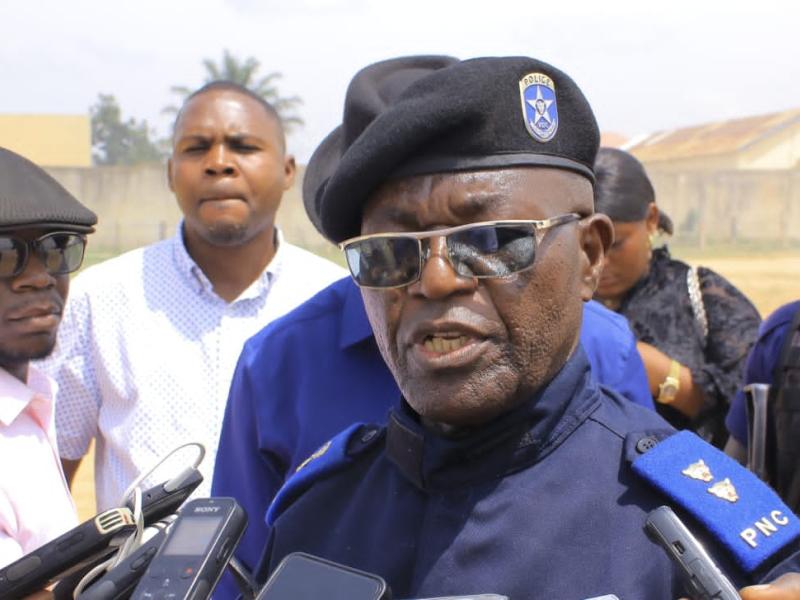 Le commandant du commissariat urbain de la PNC de Bunia, le commissaire supérieur Gérard Abeli Mwangu [photo d'illustration]