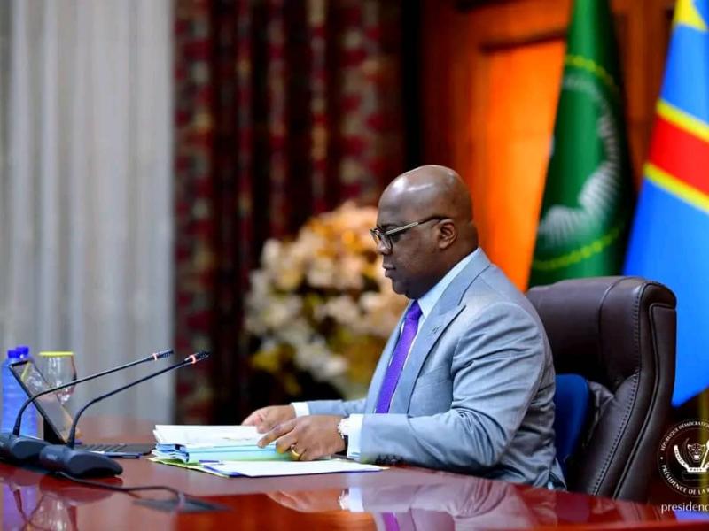Félix Tshisekedi,  président de la République démocratique du Congo