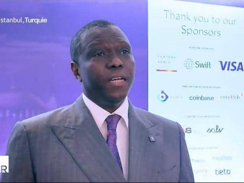 André Wameso, gouverneur de la BCC à Istanbul, en Turquie, lors de la Conférence sur le paiement
