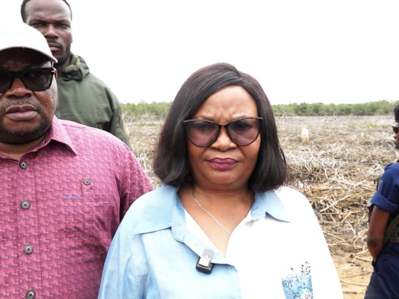La ministre de l’Environnement, Marie Nyange Ndambo,  en mission au Kongo-Central [photo d'illustration]