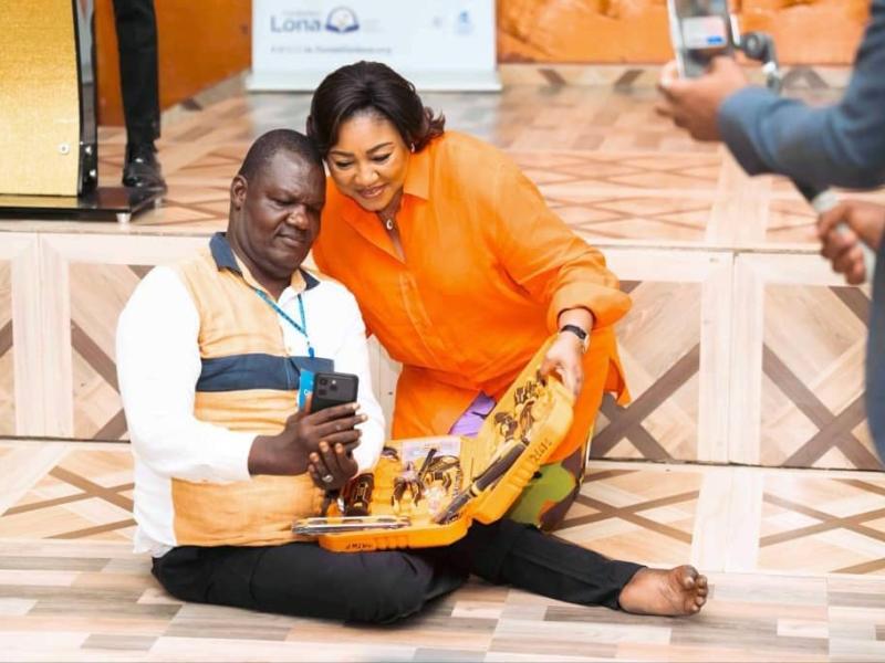 Dénise Nyakeru Tshisekedi avec un PVH à Mbuji-Mayi