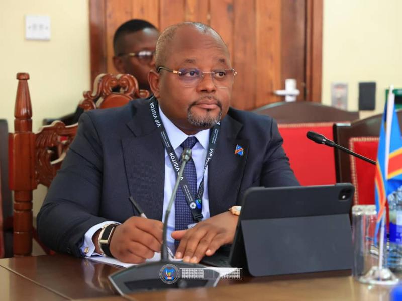 Aimé Boji Sangara,  président de l’Assemblée nationale de la RDC en mission de travail en Tanzanie [photo d'illustration]