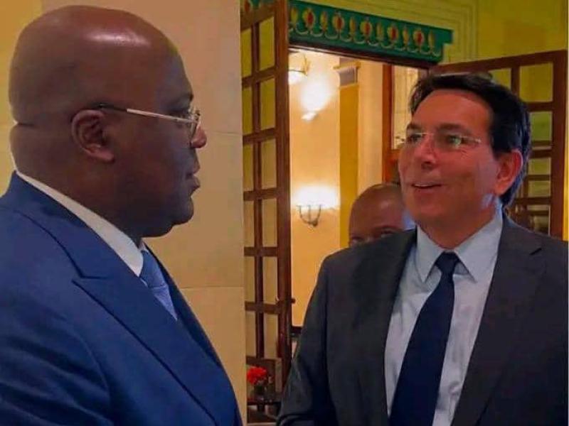 Félix-Antoine Tshisekedi Tshilombo, président de la RDC, et Danny Danon, ambassadeur d'Israël  auprès de l'ONU [photo d'illustration]