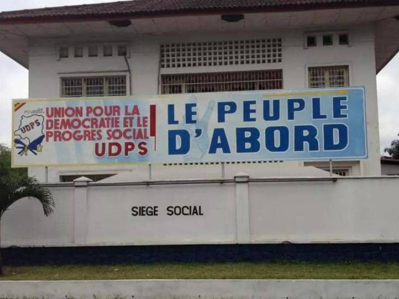Le siège de l'UDPS à Limete