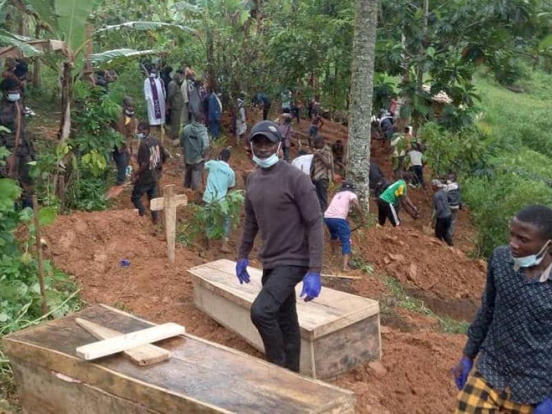Inhumation des victimes de massacre de Ntoyo [photo d'illustration]