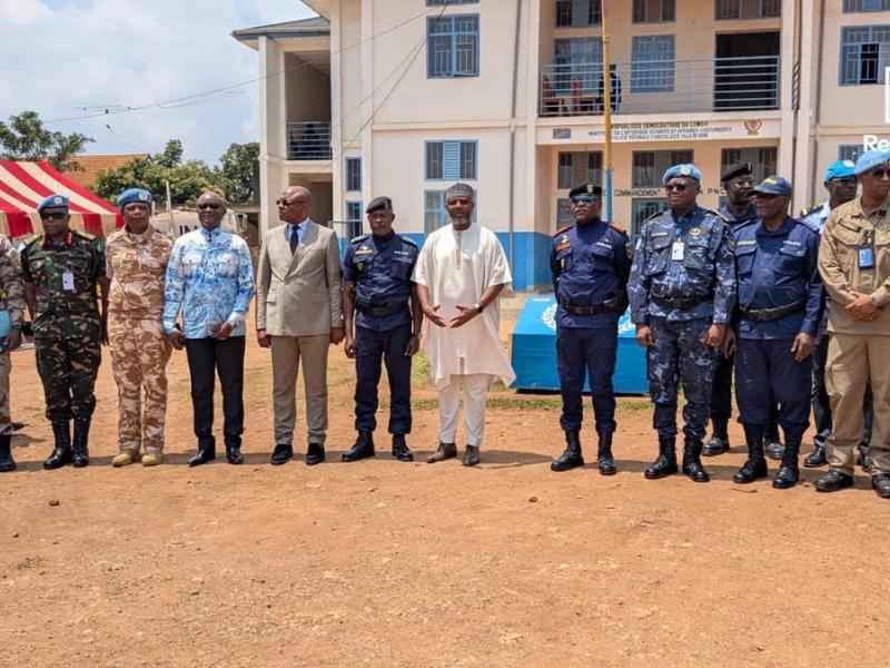 Les représentants de l'UNPOL, et du gouvernement provincial [photo d'illustration]