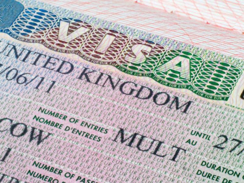 Un visa du Royaume-Uni [photo d'illustration]