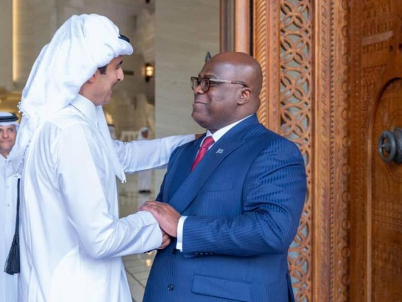 L’Émir du Qatar, Sheikh Tamim bin Hamad Al Thani et le President de la RDC, Felix Tshisekedi [photo d'illustration]