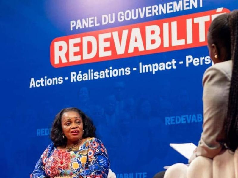 Me Irène Esambo ministre déléguée en charge de PVH-APV