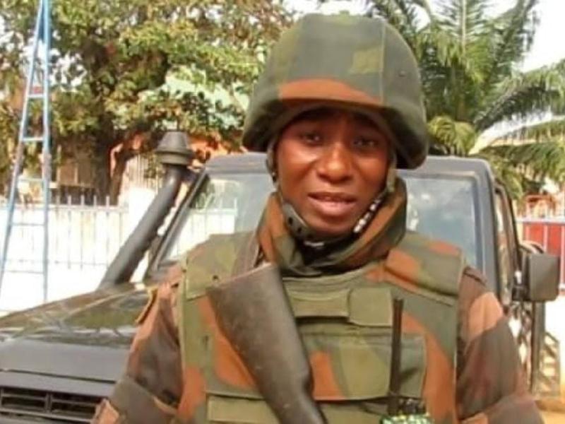 Le Sous-lieutenant Mbuyi Kalonji Reagan, porte-parole des Opérations Sukola 2 Sud-Kivu [photo d'illustration]
