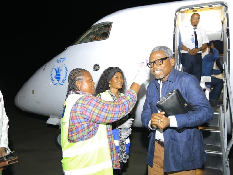 Le Coordonnateur humanitaire des Nations Unies en RDC, Damien Mama, à son arrivée à Beni [photo d'illustration]