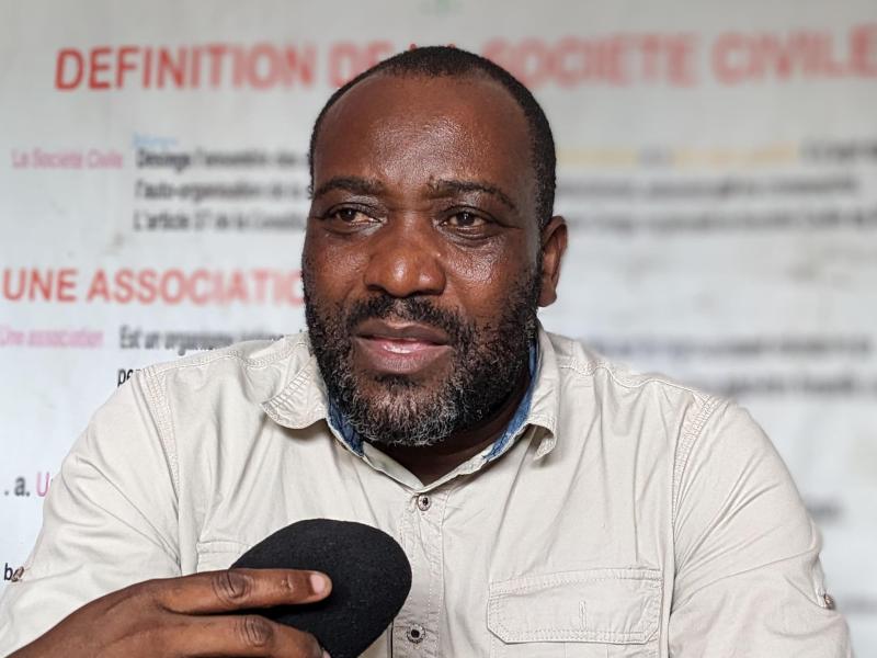 Jean-Claude Bambanze,  président de la société civile forces vives, coordination territoriale de Rutshuru [photo d'illustration]