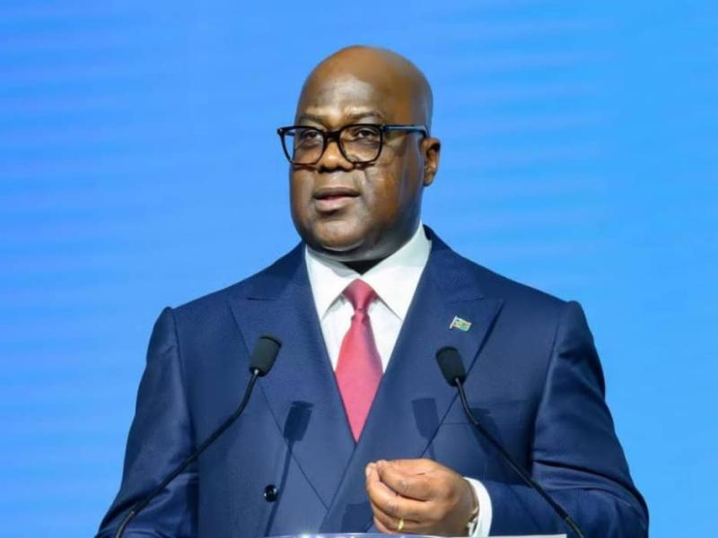 Le chef de l'État, Félix Tshisekedi, lors de son allocution à la cérémonie d'ouverture du Forum africain de l'eau [photo d'illustration]