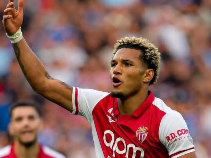 L'attaquant germano-congolais Paris Brunner sous les couleurs de l'AS Monaco