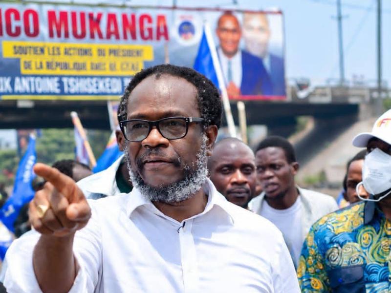 Delly Sesanga,  président du parti politique Envol