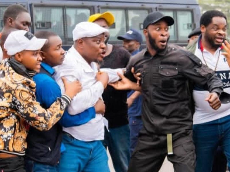 L'opposant Jean-Marc Kabund-A-Kabund lors d'une manifestation à Kinshasa [photo d'illustration]